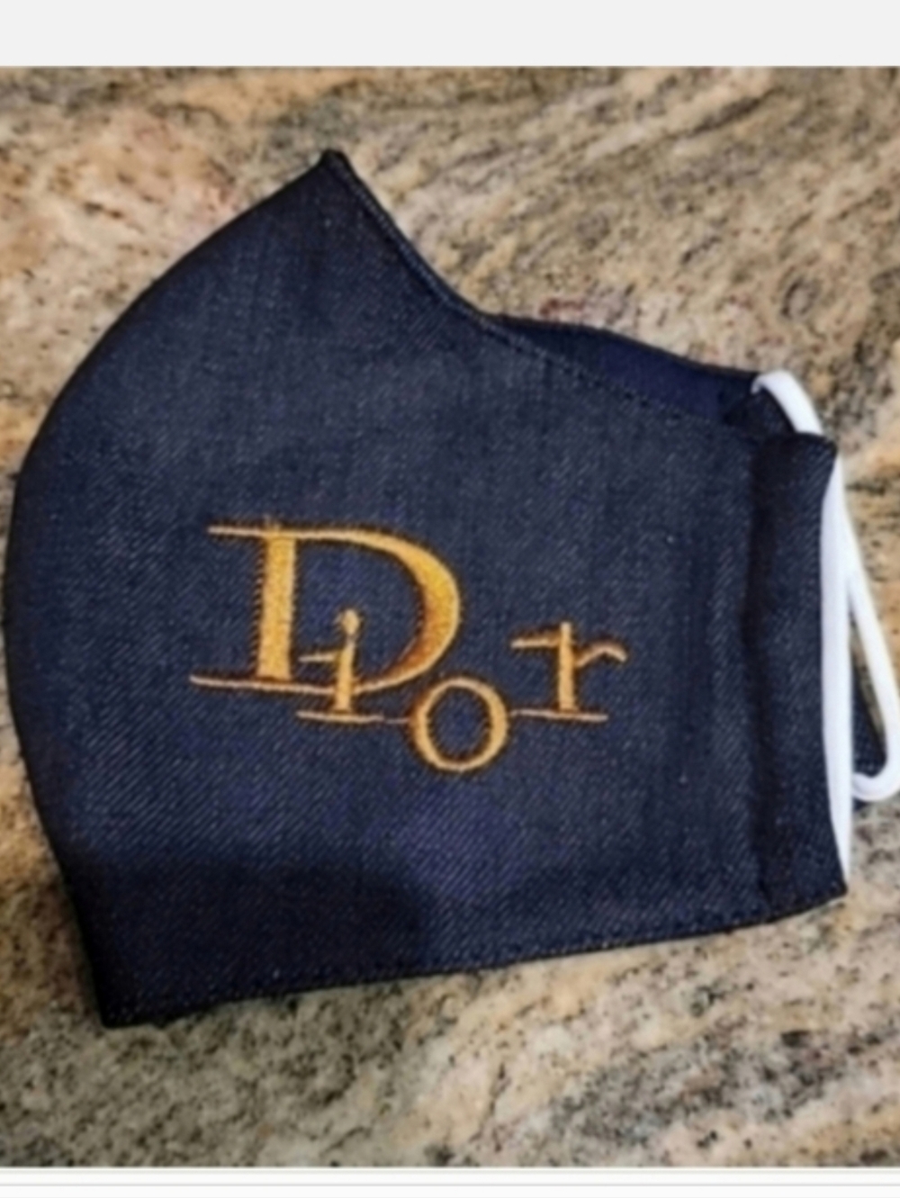 Dior Blue Mas-kjeans fabric